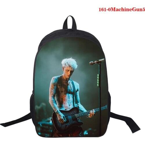 Machine Gun Kelly 3d Print Backpack Boys Girls School Bag Teenager School Backpacks Women Men Bookbag College Student Schoolbag