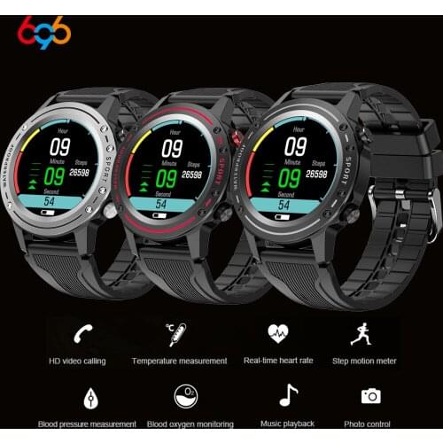 2021 Men Smart Watch Multifunction Blue Tooth Call Temperature Detection Women Smartwatch Health Sports Fitness IP68 Waterproof