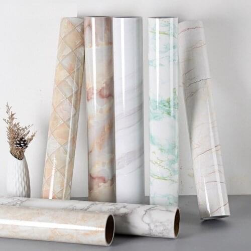 Modern 3D self Adhesive Wallpaper Desktop Waterproof Marble Wallpaper Vinyl Self Adhesive Wall Paper Solid Color Home Decoration