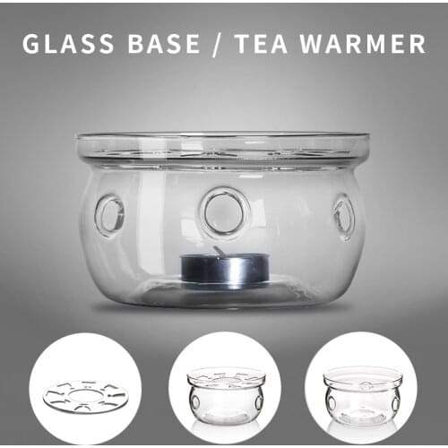 Heat Resistance Glass Flower Teapots Heater Coffee Maker Heating Base Candle Holder Glass Tea pots Warmer Base Tools^1