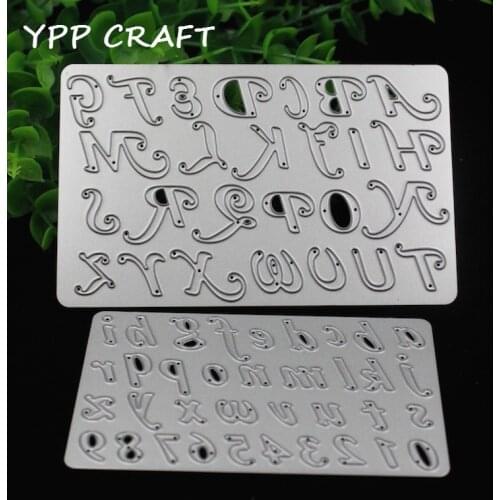 YPP CRAFT Number&letter Metal Cutting Dies Stencils for DIY Scrapbooking Stamp/photo album Decorative Embossing DIY Paper Cards
