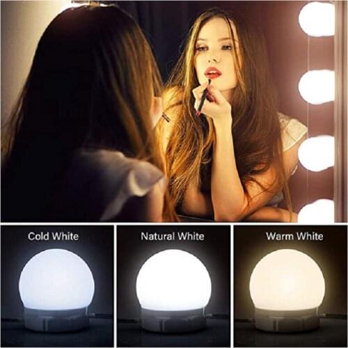 USB LED 12V Makeup Lamp Wall Light Beauty 2 6 10 14 Bulbs Kit For Dressing Table Stepless Dimmable Hollywood Vanity Mirror Light
