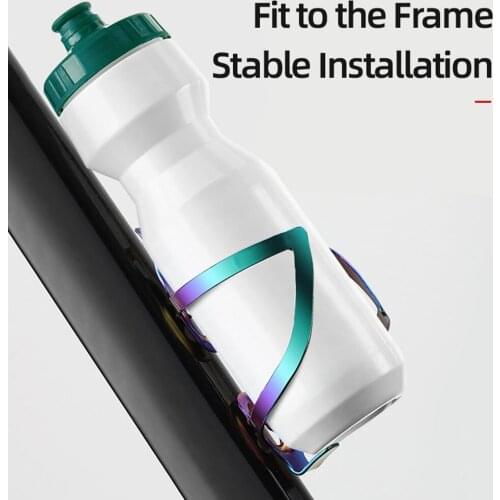 Bicycle Bottle Cages Cycling Bike Aluminum Lightweight Drink Water Bottle Rack Colorful Kettle Holder Bracket Bike Accessories