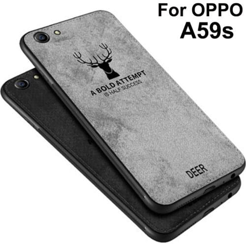 For OPPO A59S Case Soft phone case For OPPO A59 S Cases Protection Back Cover For OPPO A 59S Cloth + TPU phone case Shell coque