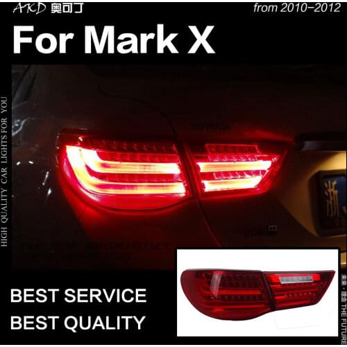 AKD Car Styling for Toyota Reiz Tail Lights 2010-2012 Mark X LED Tail Lamp LED DRL Signal Brake Reverse auto Accessories
