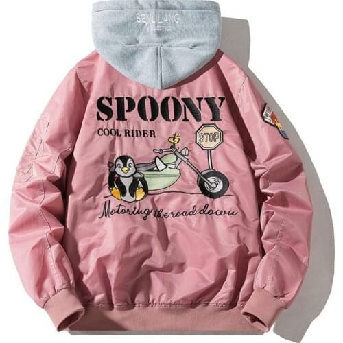 Womens Jacket Bomber Jacket Autumn And Winter 2020 New Couple Models Korean Loose Plus Size Coat Air Force MA1 Pilot Jacket