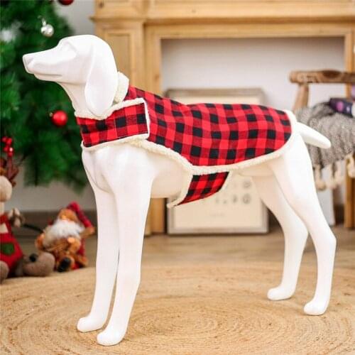 Dog Winter Vest Fleece Thick Warm Coat For Medium Large Dogs Pet Jacket Dog Bulldog Golden Retriever Labrador Clothes