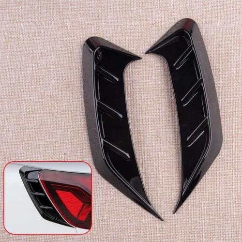 1 Pair Car ABS Black Rear Headlight Side Eyebrows Frames Trims Accessories Fit For Audi A4 B9 2020