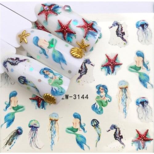 1 Pcs Flamingo Elk Fox Wolf Animal 3D Embossed Nail Sticker Flower Adhesive DIY Manicure Slider Nail Art Tips Decorations Decals