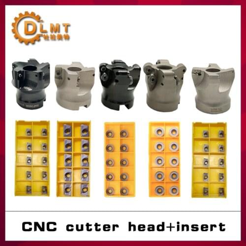 1pc Face Mill Head BAP300R BAP400R RAP300R EMR5R EMR6R KM12 50 Carbide Insert 10PCS APMT1135 APMT1604 RPMT10T3 RPMT1204