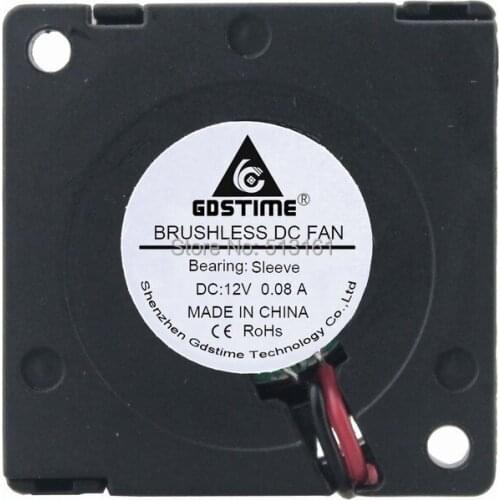 10 Pieces Gdstime 12V 30mm 3cm Sleeve Bearing Blower Fan 30mm x 30mmx 10mm High Speed 0.08A Blower Cooling Cooler Fan