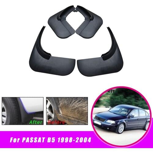 4pcs Car Mud Guards For VW Passat B5 1998 1999 2000 2001 2002 2003 2004 Fit No Drill Mud Flaps Flare Splash Guards Kits Molded