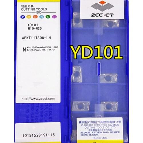 APKT11T304-LH APKT11T308-LH APKT160408-LH YD101 100% Original Zcc.ct Carbide insert Processing: aluminum, etc