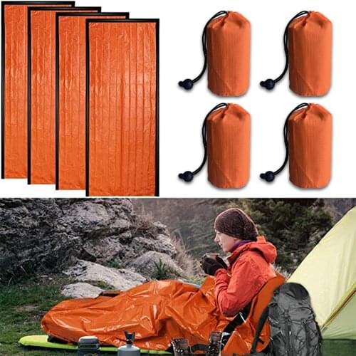 Emergency Sleeping Bag - Use as Emergency Bivy Sack, Survival Sleeping Bag, Mylar Emergency Blanket