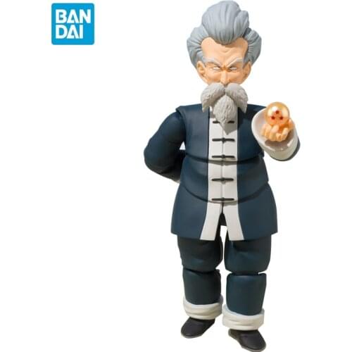 BANDAI Original SHF Dragon Ball Z Jackie Chan Master Roshi Kame Sennin Action Figures Toys Figurine Model Doll Gift