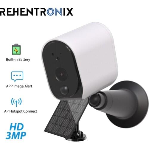 Outdoor 1080P WiFi Battery IP Camera Wireless Security Battery Camera Support Solar Panel Powered AP Mode No Network Recording