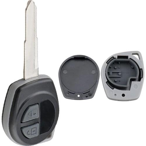 2 Buttons Car Key Fob Shell Case Replacement Remote Cover with HU87 Blade Fit for SUZUKI IGNIS ALTO SX4 VAUXHALL AGILA