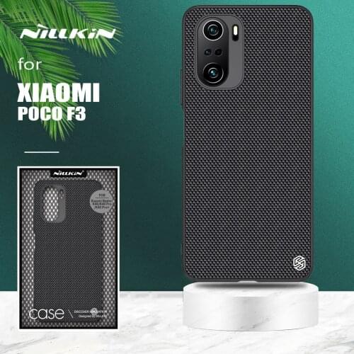 For Xiaomi Poco X3 NFC Case Nillkin 3D Textured Nylon Ultra thin Soft Edge Back Cover Case for Xiaomi Poco X3 NFC Global Version