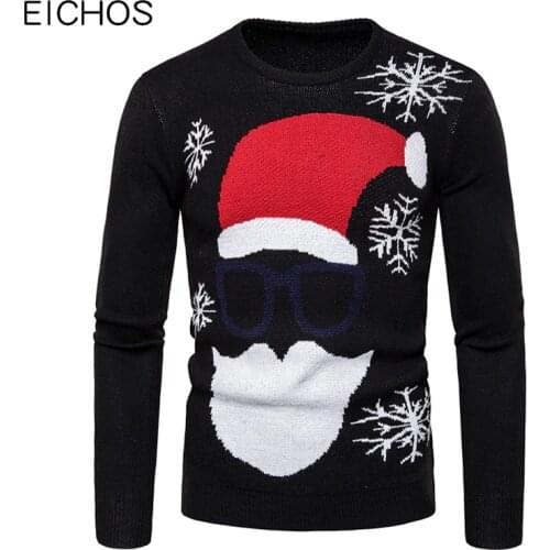EICHOS Mens Knitted Hoodies