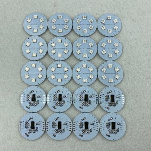 IP20;DC24V RGB DMX512(UCS512C3 chip);5050 SMD addressable pixel;1.44W;38mm diameter round type