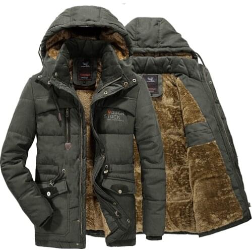 2020 New Mens Winter Jackets Thick Hooded Fur Collar Parka Men Coats Casual Padded Mens Jackets Male Clothing Down Parkas 8XL