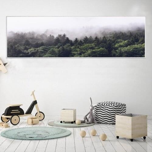 Nordic Forest Posters And Print Wall Art For Living Room Wall Art for Living Room Home Decoration Landscape Pictures Unstretched