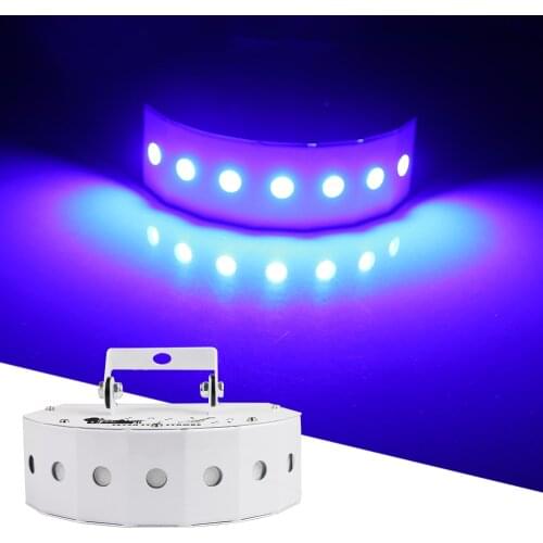 Newest 7X15W COB LED Strobe Light Sound Control Stage Blue/Whtie Effect Srobe Projector Disco DJ led Music Party Wash Light