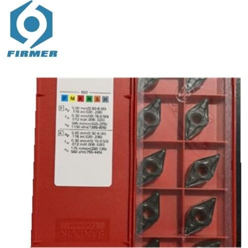 Original Carbide Inserts 10pcs Lathe Inserts DNMG150604-PM/KM/LK/MM 4225/4235/4325 Metal Cutter Lathe Turning Tool Cutter