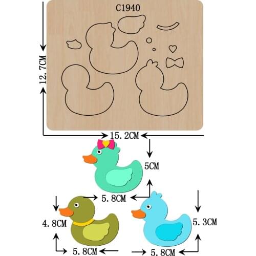 New Duck Wooden die Scrapbooking C1940 Cutting Dies