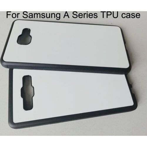 Rubber TPU case For samsung GALAXY A3 A5 A6 A7 2016 2017 A8 Plus A9 2018 Sublimation phone case + metal aluminium plate 5pcs/lot