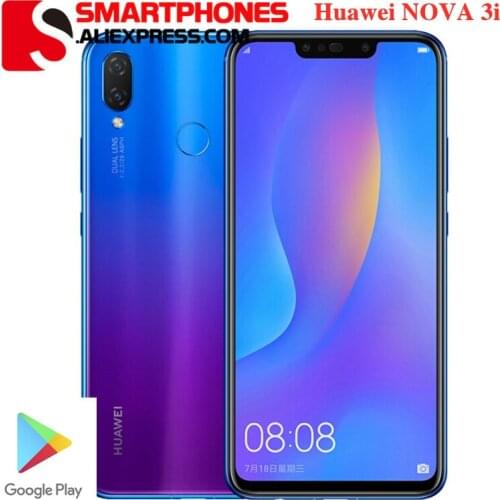 Global version HuaWei Nova 3i 4G LTE 6. 3 inch 2340x1080 24.0MP Fingerprint Dual Sim OTA Kirin 710 Octa Core Android 8.1 phone