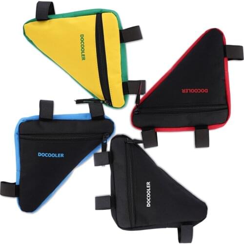 Bike Bags Waterproof Triangle Cycling Bicycle Bags Front Tube Frame Bag Mountain Triangle Bike Pouch Holder Saddle Bag 4 Colors
