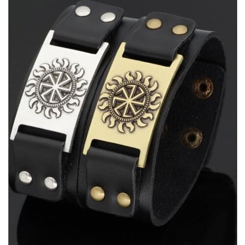 Vintage Viking Vegvisir Compass pendant Leather Bracelet for Man Bangle Nordic Runes Odin Symbol Wrap Amulet Jewelry Accessories