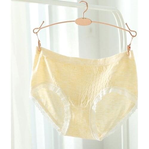 Ladies Casual Cotton Comfortable Underwear Panties Ropa Interior Femenina Lace Panties Breathable Seamless Women Briefs