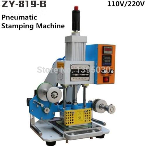 ZY-819-B Automatic Stamping Machine leather LOGO Creasing machine,High speed name card Embossing machine