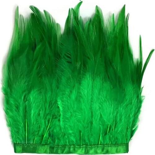 1/2yards/lot Grass Green Pheasant Feathers Trims DIY dream catcher feathers for jewelry making crafts needlework plumas 10-15cm
