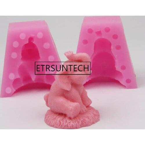 30pcs Elephant 3D Mold Cake Tools Animal Silicone Soap Molds Baking Mould Birthday Cake Decoration Tools
