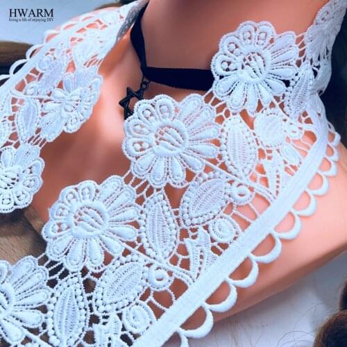 5yards 9cm african lace fabric ribbon trim accessories DIY wedding decoration costura sewing high quality voile underwear clohes