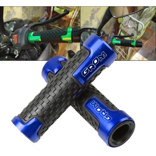7/22mm Handle Bar Universal Motorcycle Accessories Handlebars Hand Bar Grips For HONDA GROM 2014 2015 2016 2017 with logo