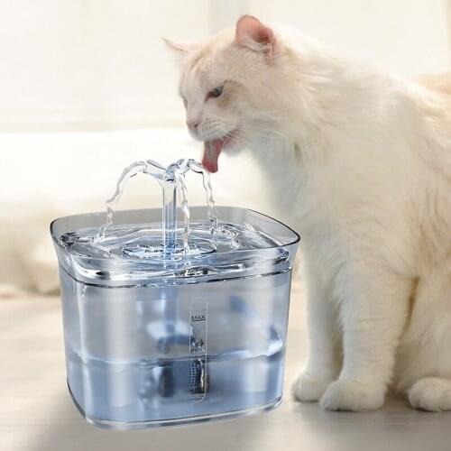 2L Automatic Cat Water Fountain Triple Filtratio Indoor Dog Water Dispenser Quiet Drinker Pet Drinking Fountains For Cat Feeder