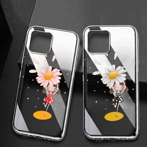 Hot Sell Flower And Girl Phone Case For iphone 11 pro max case iPhone 11 12 XS MAX Mini 8 7 6 6S Plus X SE 2020 XR phone case