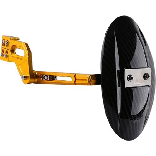 CNC Aluminum Rear Wheel Fender Splash Guard Cover w/ Bracket for Kawasaki Z125 RC150 2010-2015 - Gold