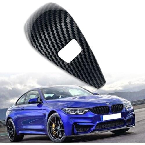 For BMW 3 Series G20 2019 2020 ABS Carbon Fiber Interior Gear Shift Knob Cover Trim Handle Sleeve Buttons Cover Sticker