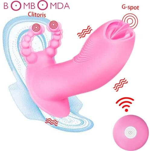 Wearable Dildo Vibrator For Women Adult Sex Toys Oral Licking Clit Sex Vibrator G-spot Clitoris Stimulator Sex Toys for Women