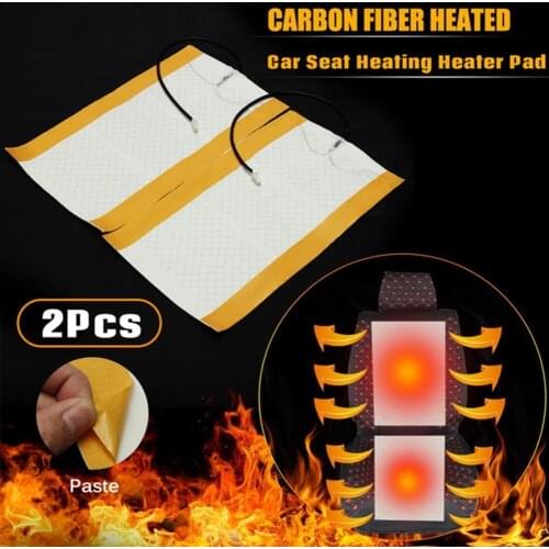 Car Seat Heating Pad Universal Car Seat Covers Pad Fiber Heated Car Heating Warmer Auto Seat Pad Carbon Mat Heater Winter X6W1