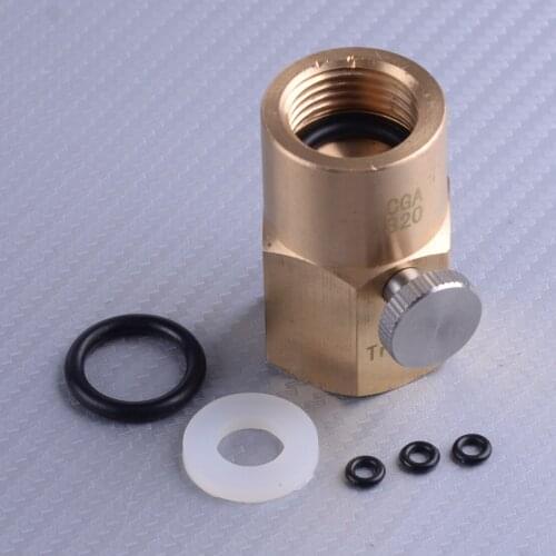 LETAOSK Brass Soda Stream CO2 Tank Refill Adapter Connector Thread Set Tool fit for CGA320 Valve of CO2 Tank