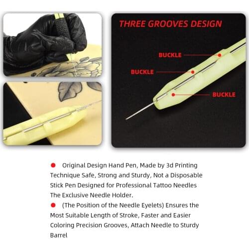 Hand Poke Tattoo Kit for Beginners DIY Accessaries with 25 Needles