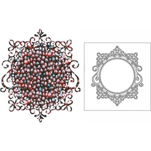 New Lace Mirror Frame Craft Embossing Mold 2021 Metal Cutting Dies for DIY Decorative Scrapbooking Album Card Making No Stamps