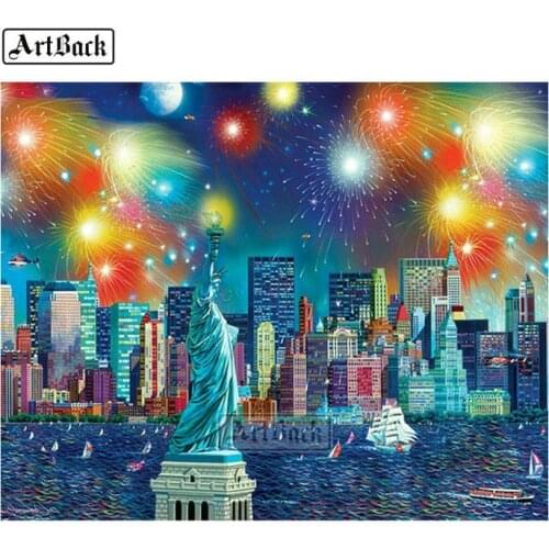 New full square diamond painting american landscape diy 3d diamond embroidery diamond mosaic handmade crafts