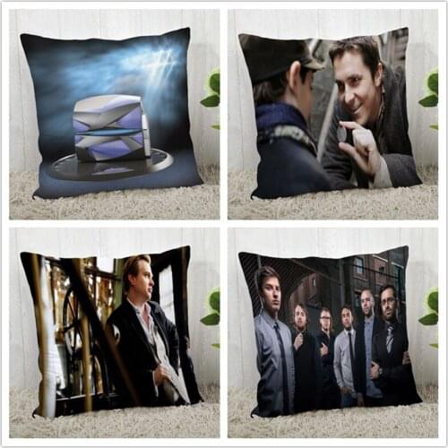 Custom The Prestige Pillow Case Polyester Decorative Pillowcase zipper Pillow Case Pillowcase Square 40*40cm drop shipping